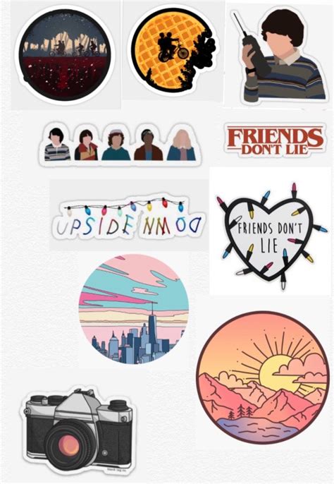 Stranger Things Stickers And More Con Im Genes Pegatinas Bonitas