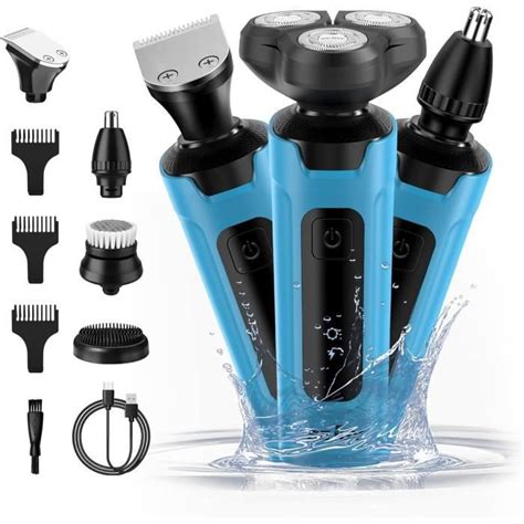 5 En 1 Rasoir Electriques Hommes Rasoir Homme Rasoir Barbe Homme Pour