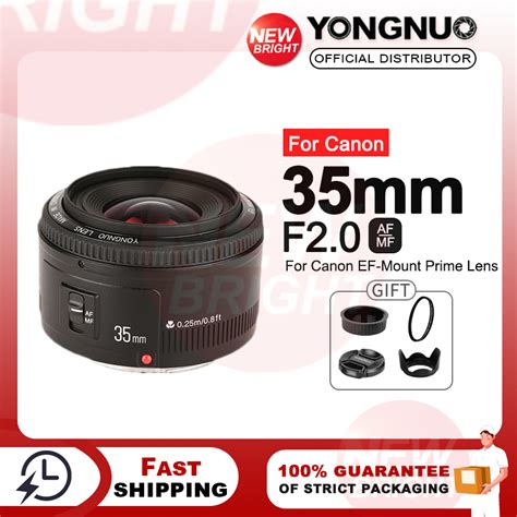 Yongnuo Yn Mm F C Lens For Canon Wide Angle Large Aperture Fixed Auto