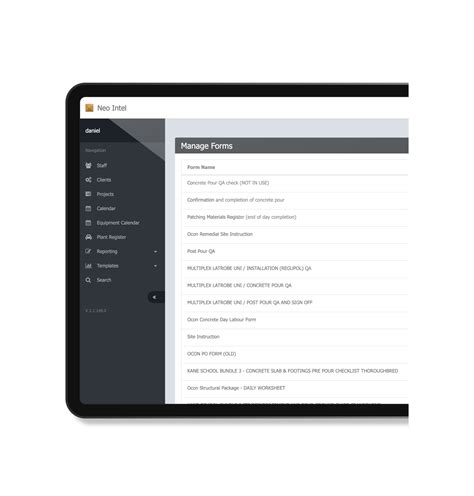 Custom Compliance Form Builder - Neo Intelligence