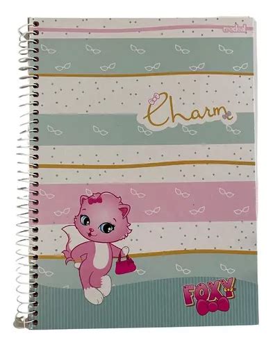 Caderno Universit Rio X Cute Fox Folhas Mercadolivre