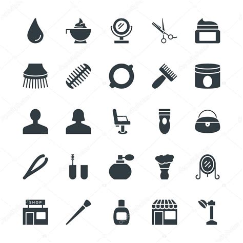 Hair Salon Cool Vector Icons 3 — Stock Vector © Vectorsmarket 111176134