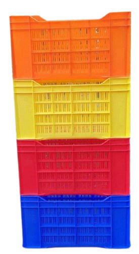 Vegetable Plastic Rectangular Crates Capacity 10kg 20 Kg At Best