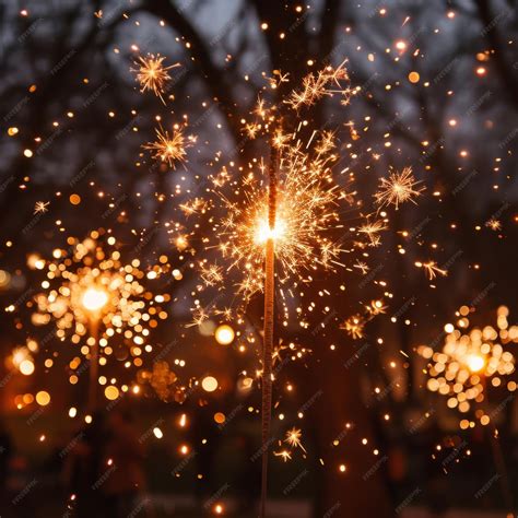 Premium Photo Firework Performance In The Night Sky Visual Photo