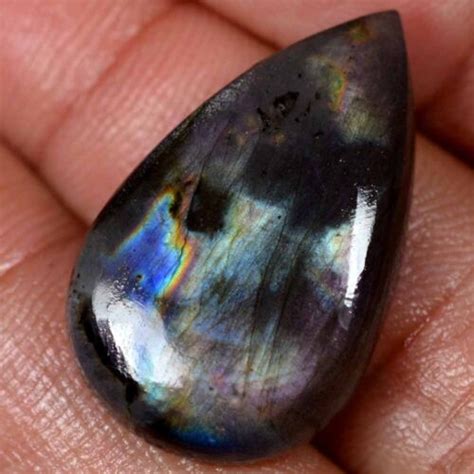 26 00 Cts 100 Natural Exclusive Labradorite Cabochon Pear Loose