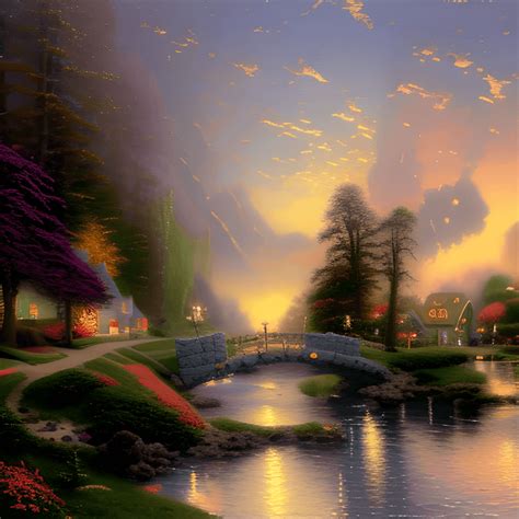 Thomas Kinkade The Painter Of Light · Creative Fabrica