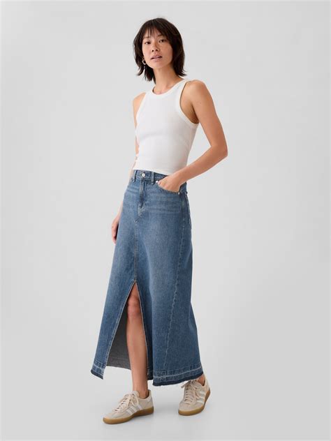 Denim Maxi Skirt Gap