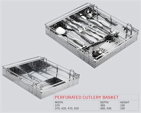 Perforated Cutlery Basket Evershine Next The Roots