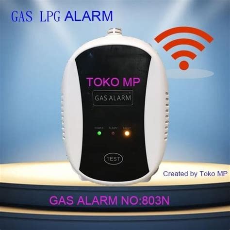 Jual WIRELESS GAS DETECTOR 433MHZ ALARM PENDETEKSI KEBOCORAN GAS