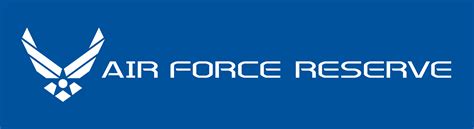 Air Force Reserve Logo White On Blue