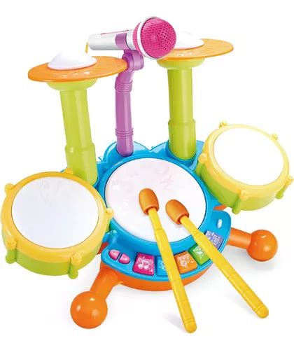 Instrumentos Musicais Playset Fit Drum Set Para Crian As Parcelamento