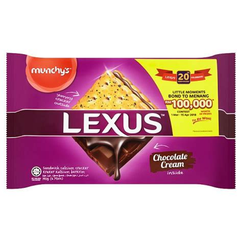 Munchys Lexus Chocolate Cream Sandwich Calcium Cracker 190g Shopee