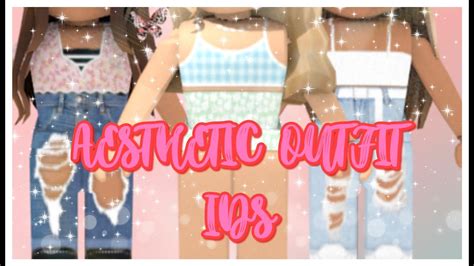 Roblox Aesthetic Clothes Codes