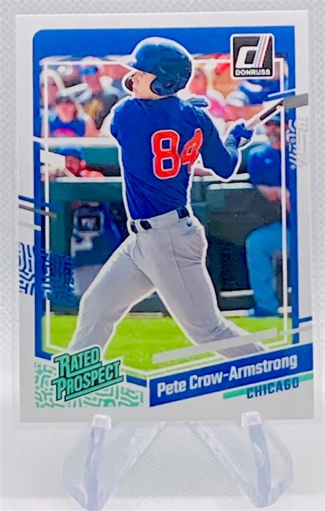 2023 Panini Donruss Pete Crow Armstrong Rated Prospect 60 Chicago