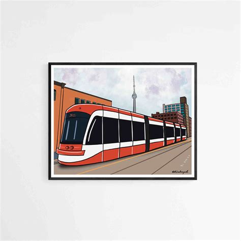 Toronto Street Art Toronto Streetcar Print TTC Memorabilia - Etsy