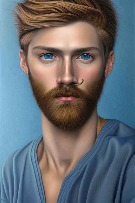 Touko Valio Laaksoneninspired Oil Painting Of A Masculine Gay Man