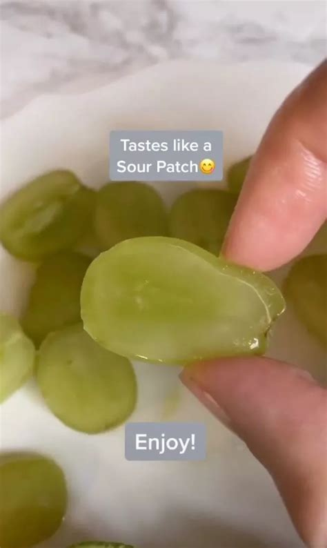 Tiktok User Shares Unusual Healthy Hack To Turn Grapes Into Sour