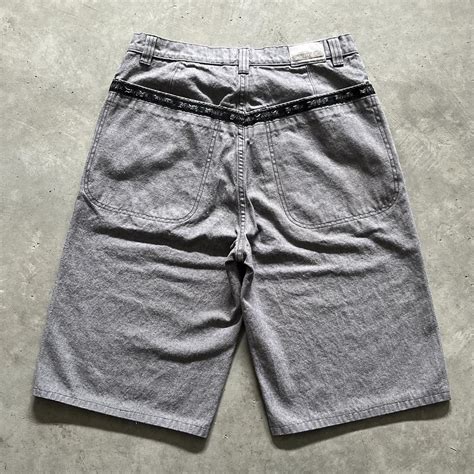 Avirex Baggy Grey Jorts 36x13 Super Long And Depop