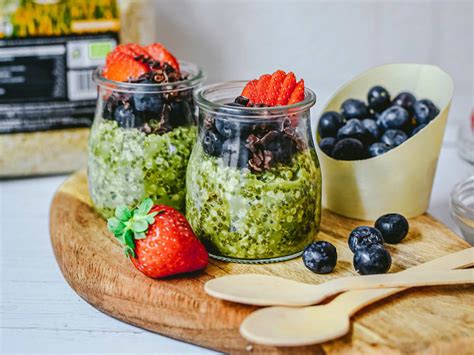 Pudding de Chía con Quinoa y Té Matcha Receta ekilu