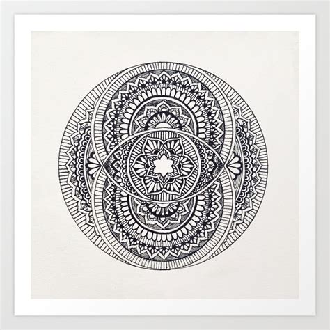 Vesica Piscis Mandala Art Print by nwhitis | Society6