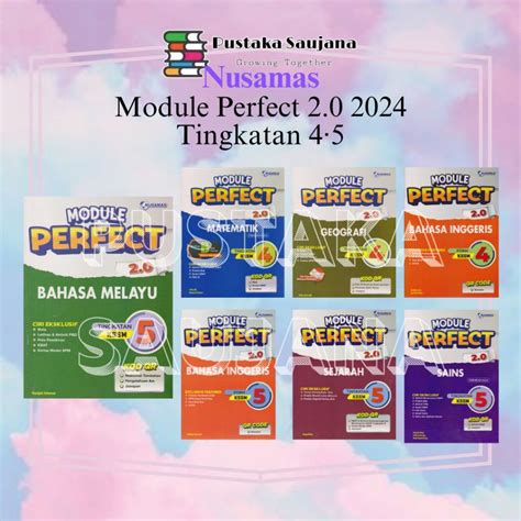 Saujana Nusamas Modul Perfect Kssm Tingkatan Shopee