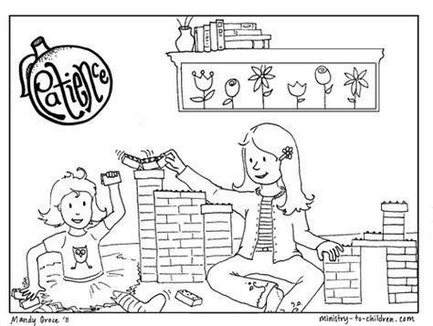 Patience Coloring Page for Kids (free printable)