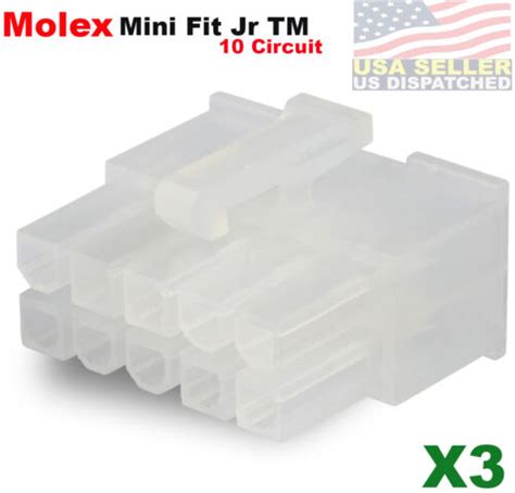 X Molex Mini Fit Jr Female Housing Position Row Mm