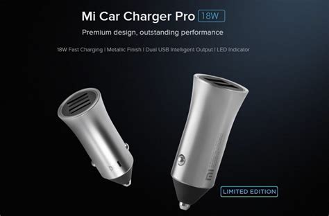 Xiaomi Launches Mi Car Charger Pro 18w In India For ₹799