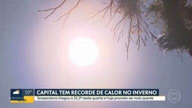 Bom Dia SP Capital Tem Recorde De Calor No Inverno Globoplay