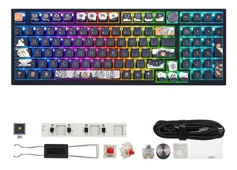 Teclado Mec Nico Rgb Teclas Hot Swappable Gateron Puddin Cuotas Sin Inter S