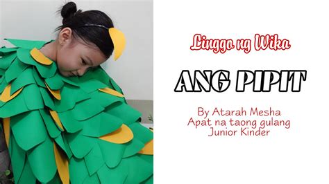 Linggo Ng Wika Ang Pipit Diy Costume Props Sing And Dance 2021