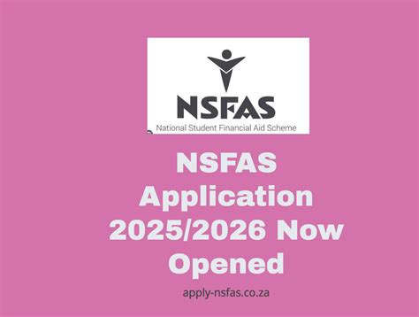 Nsfas Application 2025 2026 Now Opened Za