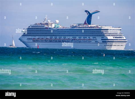 Miami Beach Florida Atlantic Ocean Water Government Cut Public Beach