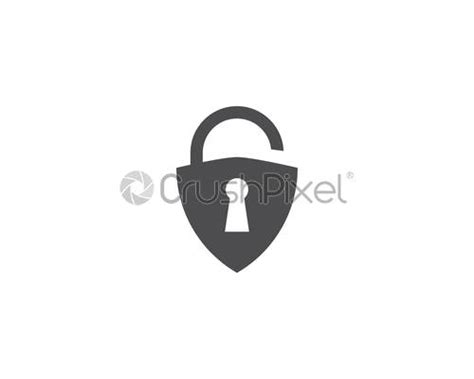 Shield And Lock Icon Cyber Security Concept Abstract Security Vector Stock Vector 1587631