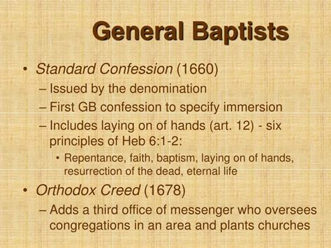 Ppt Baptist Confessions And Theology Powerpoint Presentation Free