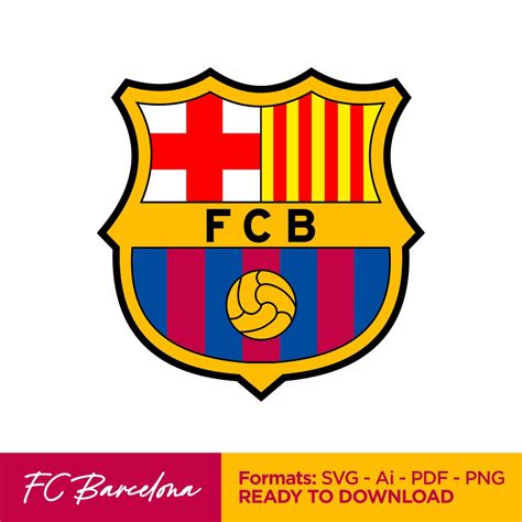 FC Barcelona Logo Barca SVG Pdf Ai PNG Ready to Cut on Vinyl - Etsy