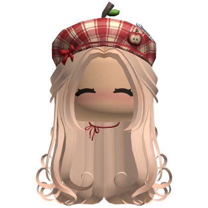 Blonde Igari Hair W Beret Necklace Face Roblox