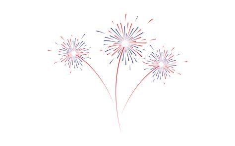 Diseño de vector de plantilla de ilustración de fuegos artificiales