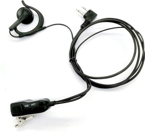 Wodasen Walkie Talkie Earpiece With Mic Pttvox G Shaped 2 Pin Headset For Midland