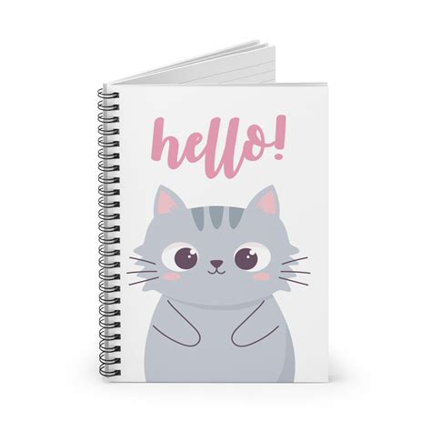 Hello Kitty Spiral Notebook - Happy Little Kitty