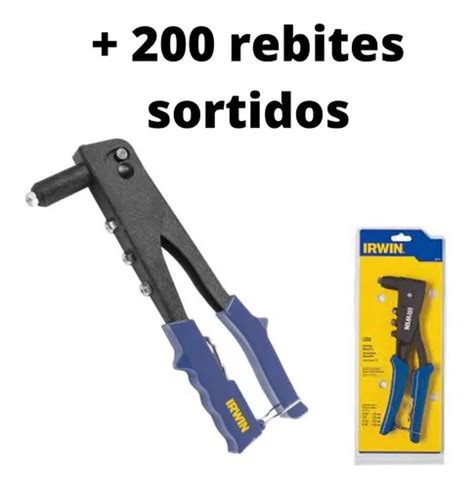 Alicate Rebitador Manual De Repuxo Irwin Profissional R100 Frete grátis