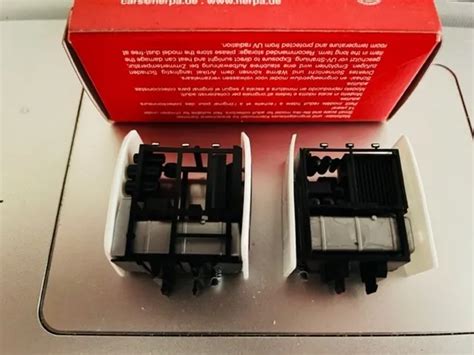 MODELL 2X HERPA SCHWERLASTTURM für Mercedes Benz Actros SLT weiß NEU 1