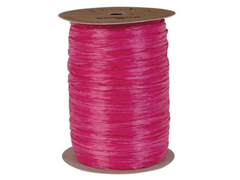 Raspberry Matte Raffia Ribbon, 100 yards | Nashville Wraps