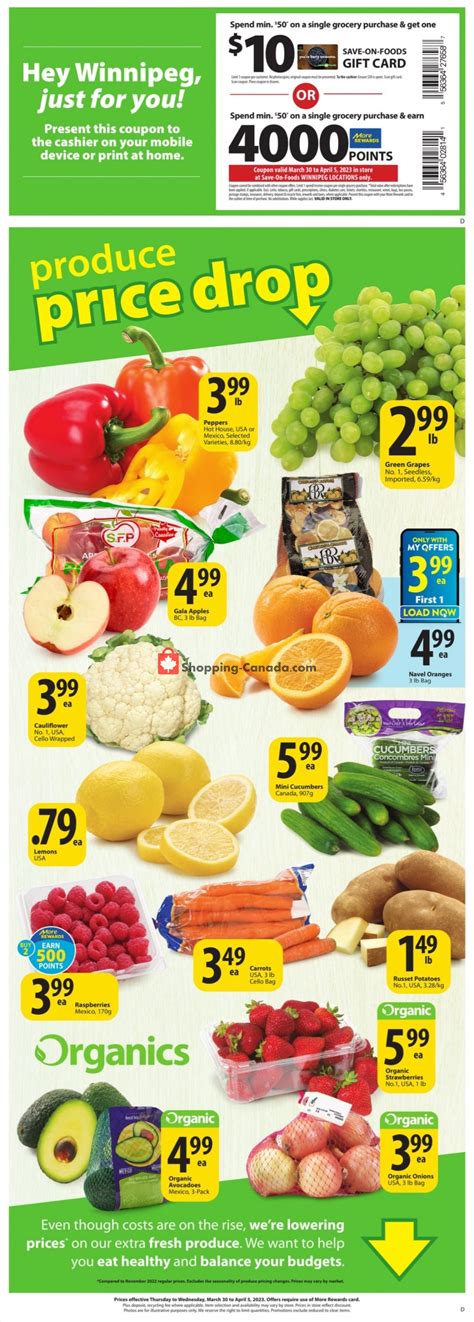 Save On Foods Canada Flyer Darrell S Deals Mb March April