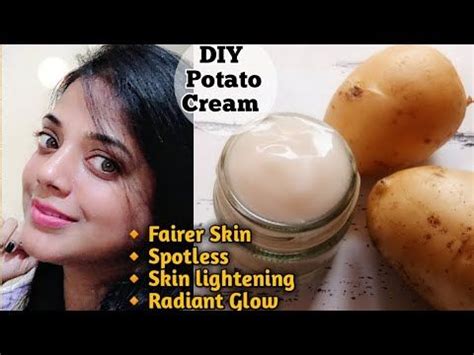 DIY Potato Face Cream Remove Dark Spots Pigmentation Uneven Skin