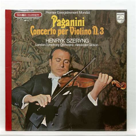 Paganini Violin Concertos No 3 By Henryk Szeryng LP Gatefold With