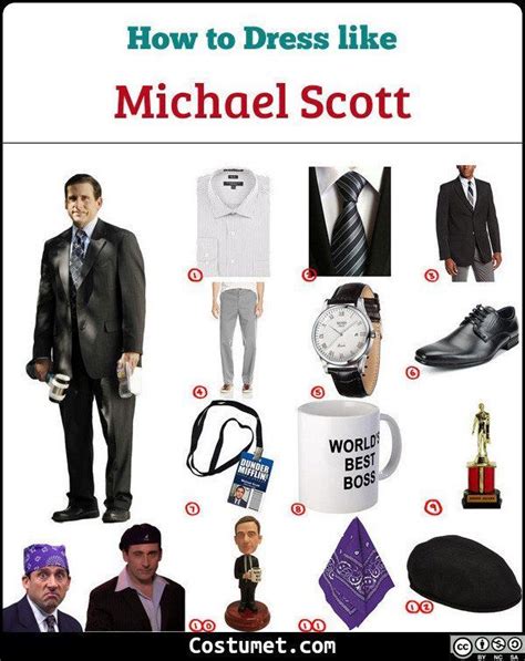 Michael Scott / Prison Mike / Date Mike (The Office) Costume for ...