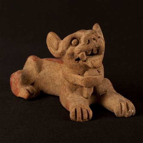 Zapotec Jaguar Figure Pottery Ancient Artifact Mayan Olmec Catawiki