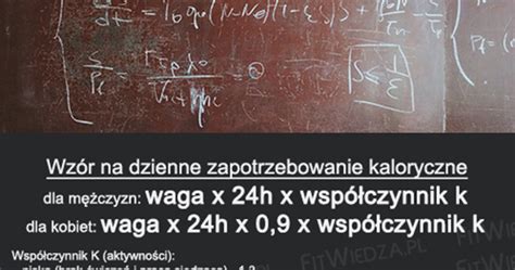 Wz R Na Dzienne Zapotrzebowanie Kaloryczne Fitwiedza Pl