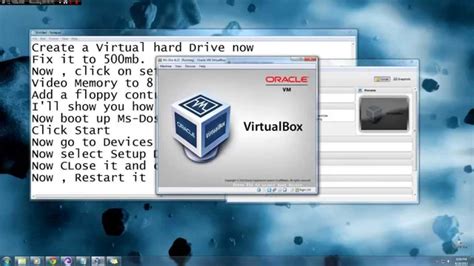 How To Install Ms Dos 622 By Using Virtualbox Youtube